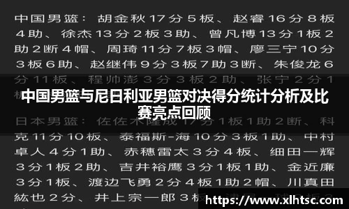 中国男篮与尼日利亚男篮对决得分统计分析及比赛亮点回顾